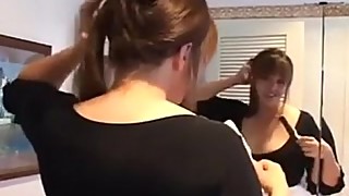 Chubby wife gets BBC. Hubby cleans up after