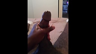 Jerking my BBC while my wife is at work